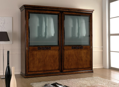 Wardrobe Wooden Cabinet Wardrobe Solid Bedroom Furniture Wood Real wood new